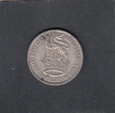Beschrijving: 1 Shilling  GEORGIUS V
